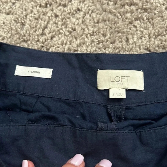 Loft Blue Lace 4" Shorts - Picture 2 of 4